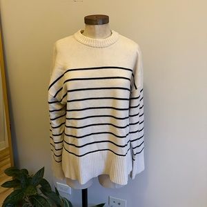 Zara stripped pullover sweater